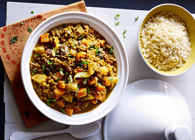 Lentil, Preserved Lemon & Date Tagine