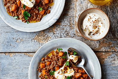 TURKISH PUY LENTILS WITH GOAT'S CHEESE