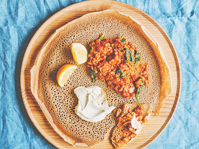 Ethiopian red lentil & tomato curry